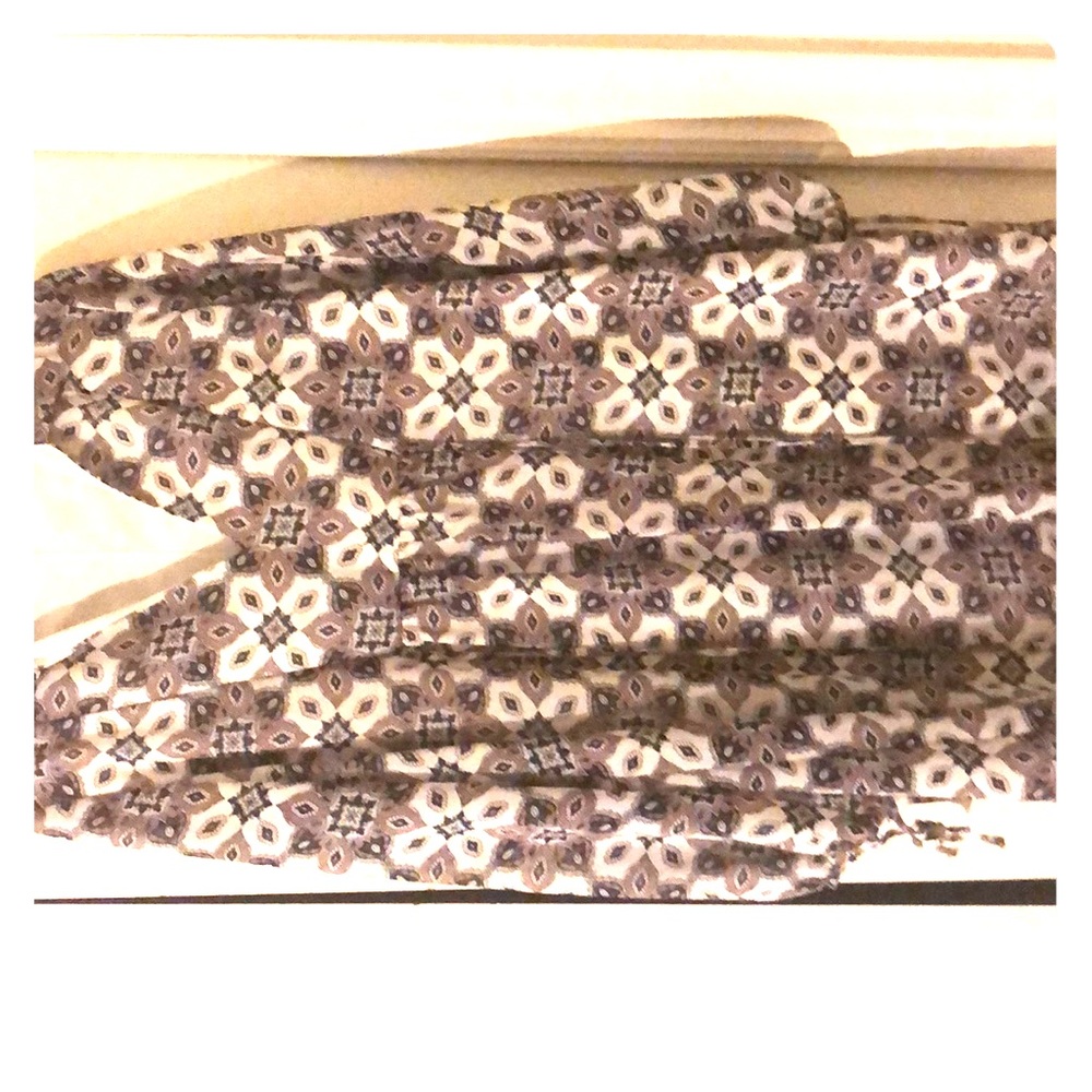 Long sleeve printed dress